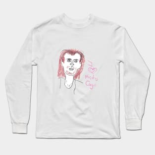 I <3 Nicolas Cage Long Sleeve T-Shirt